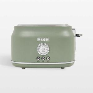 HADEN Dorset Cedar Green 2-Slice Toaster + Reviews | Crate & Barrel
