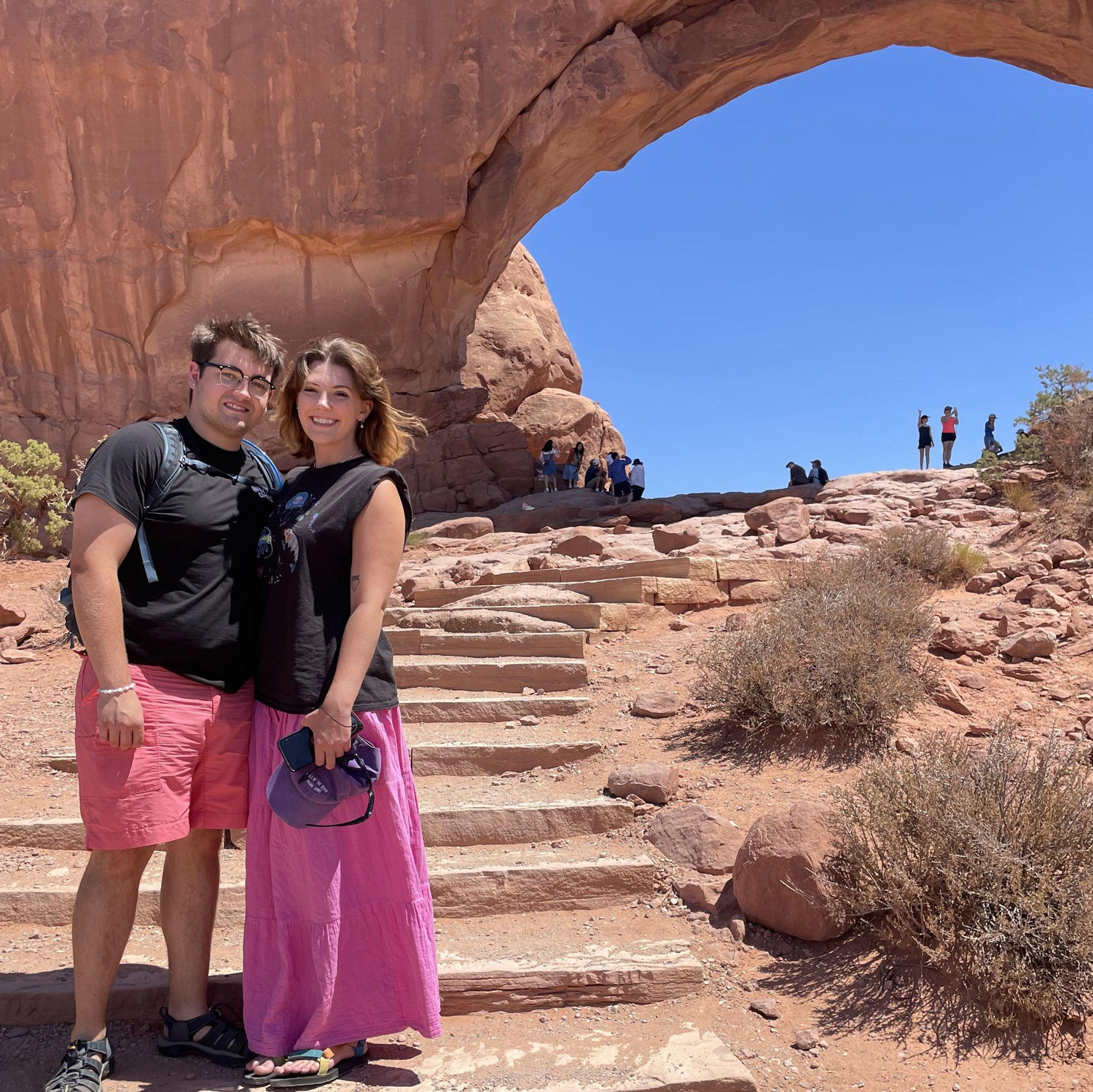 Anna's first time at Arches! A pit stop post-Green River, on the way to Idaho to paddle the Snake River. From one camping trip straight into another!