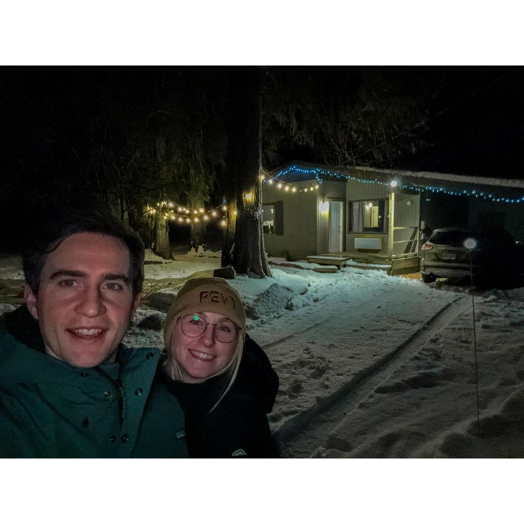 Our little piece of paradise in Revelstoke. The first home we bought together, surrounded by mountains and endless adventure.