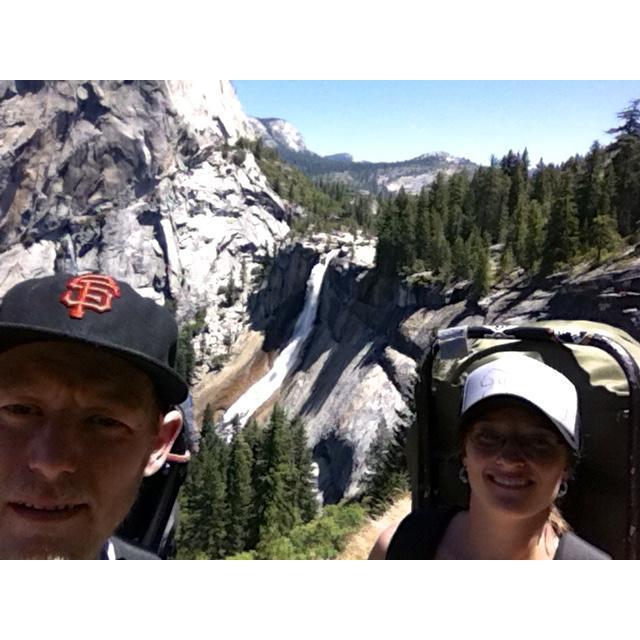 Our first backing trip ever...in Yosemite! I am using Nick's old Boy Scout pack.