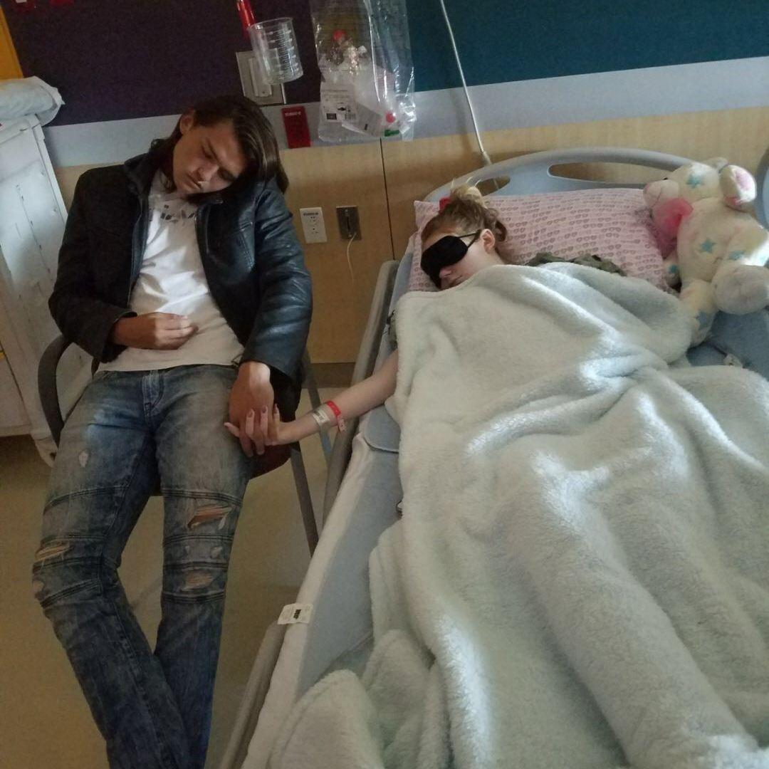 After my surgery, Tristan didn't leave my side for weeks. If you ask me the moment I knew I wanted to marry him, this will always be my answer.