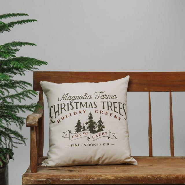 Magnolia Farms Christmas Trees Pillow