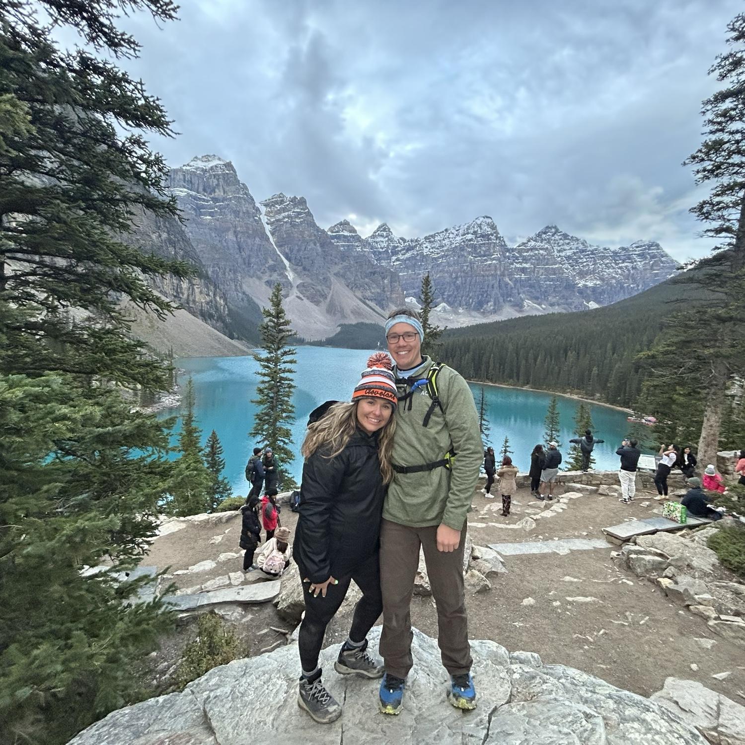 Lake Moraine in Banff National Park.