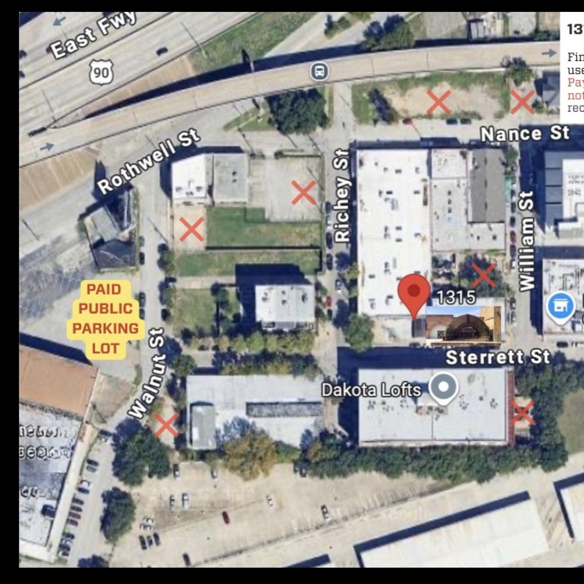 Map of Venue and parking. Please utilize paid U of H parking lot. Please read signs for street parking as some spot are paid meters.