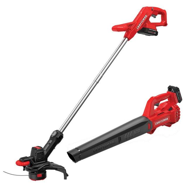 CRAFTSMAN CMCK279C2 V20* WEEDWACKER® String Trimmer & Blower Combo Kit (1.5AH) Red