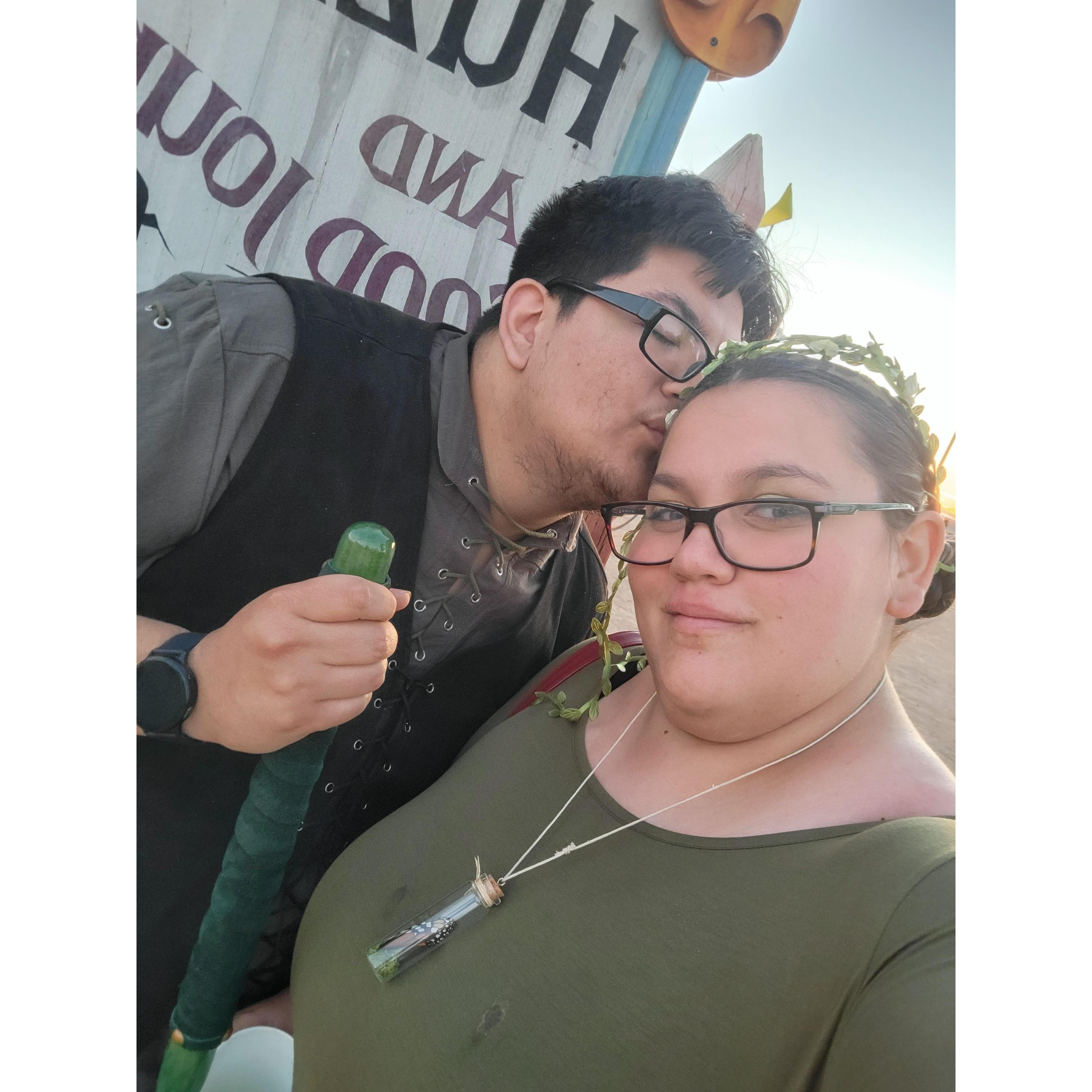 Our first trip to the renaissance festival for Kate's 21st birthday