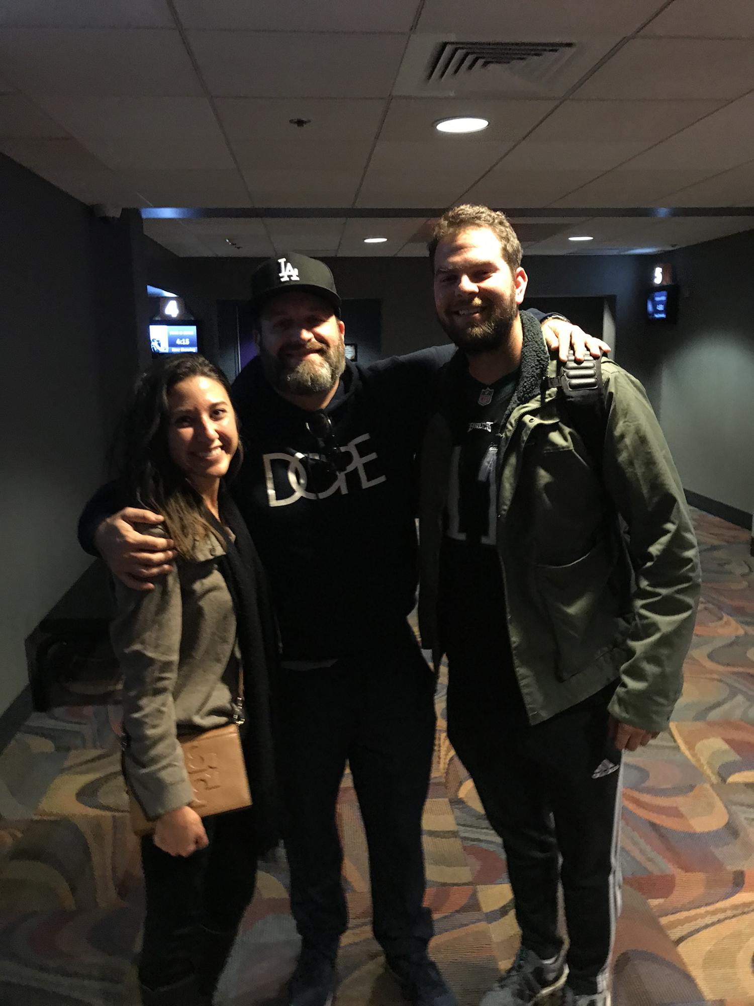 With Sam and Alana’s favorite comedian Tom Segura at the Janss Marketplace
