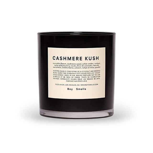 Boy Smells Cashmere Kush Candle | 50 Hour Long Burning Candles | All Natural Coconut & Beeswax Candles | Luxury Candles & Scented Candles for Home (8.5 oz)