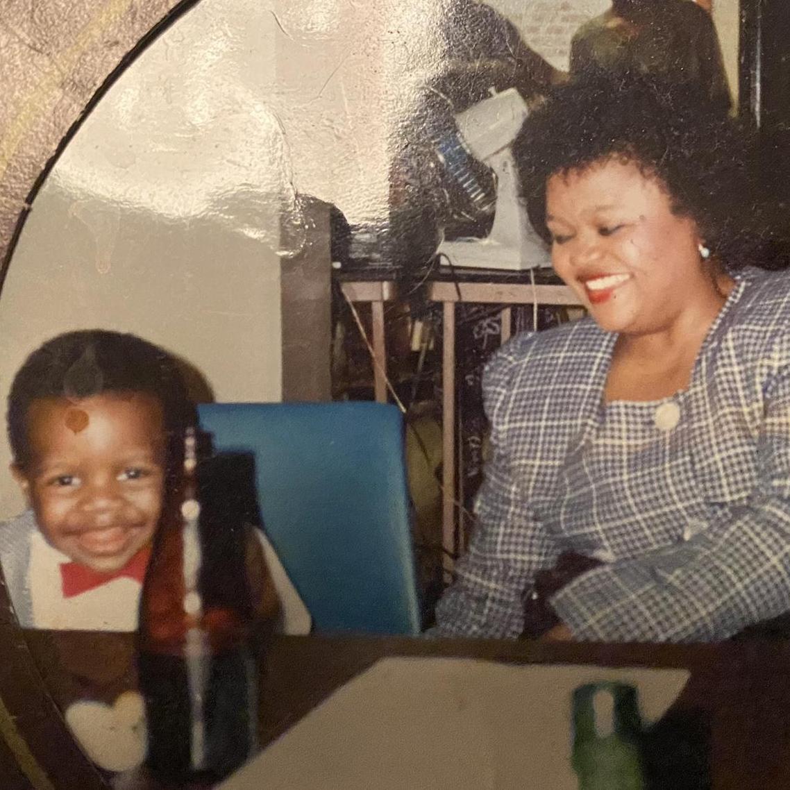 Joy’s mom and older brother - 1990s