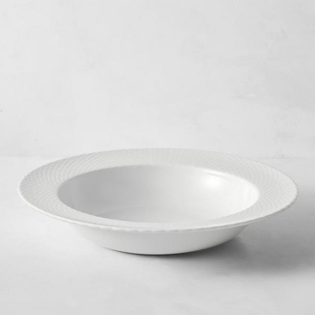 Pillivuyt Basketweave Porcelain Serving Bowl