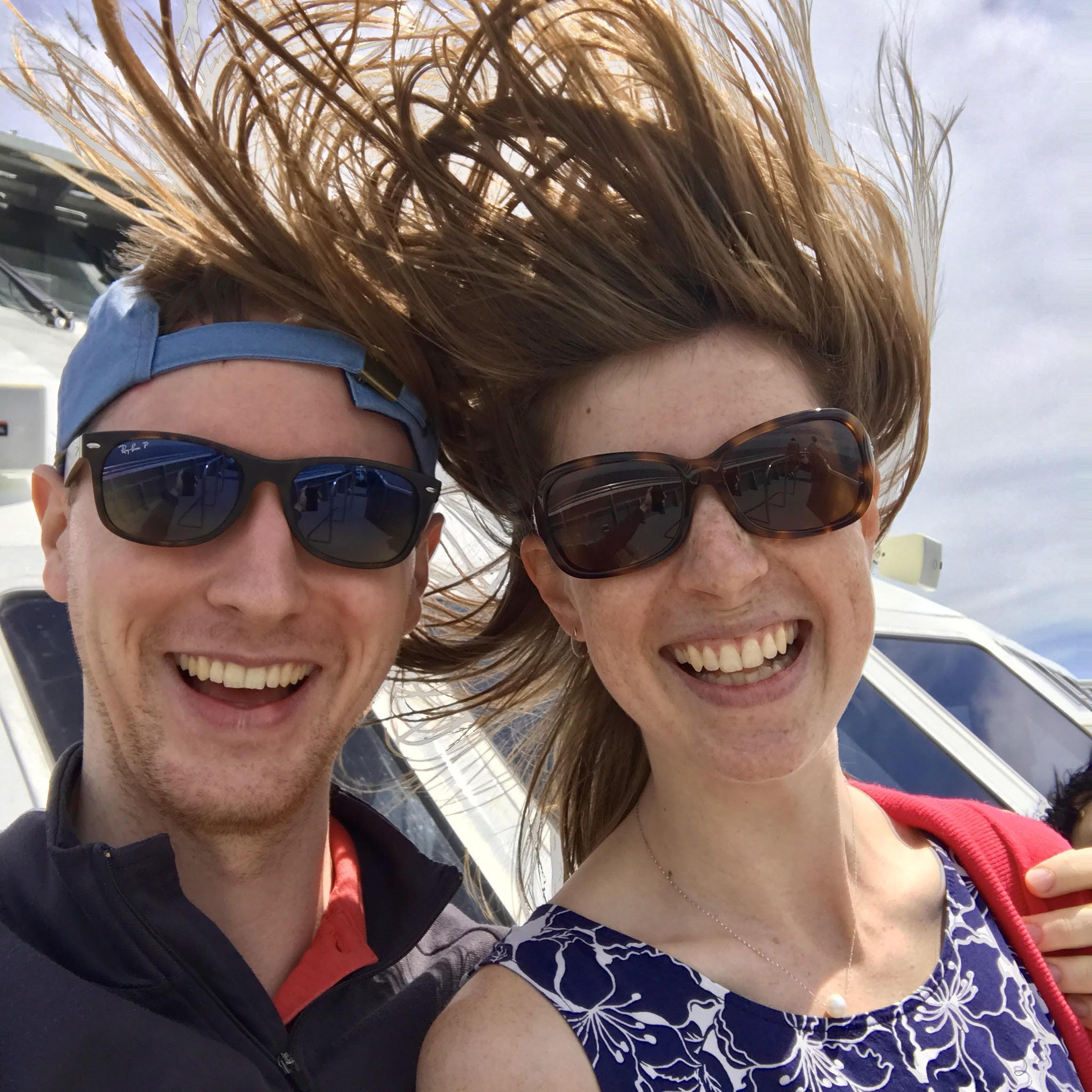 On a boat, Martha's Vineyard, June 2017