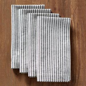Wheaton Stripe Napkin, Set of 4 - Flax