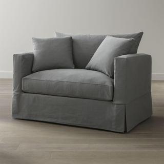 Willow Modern Slipcovered Chair and a Half