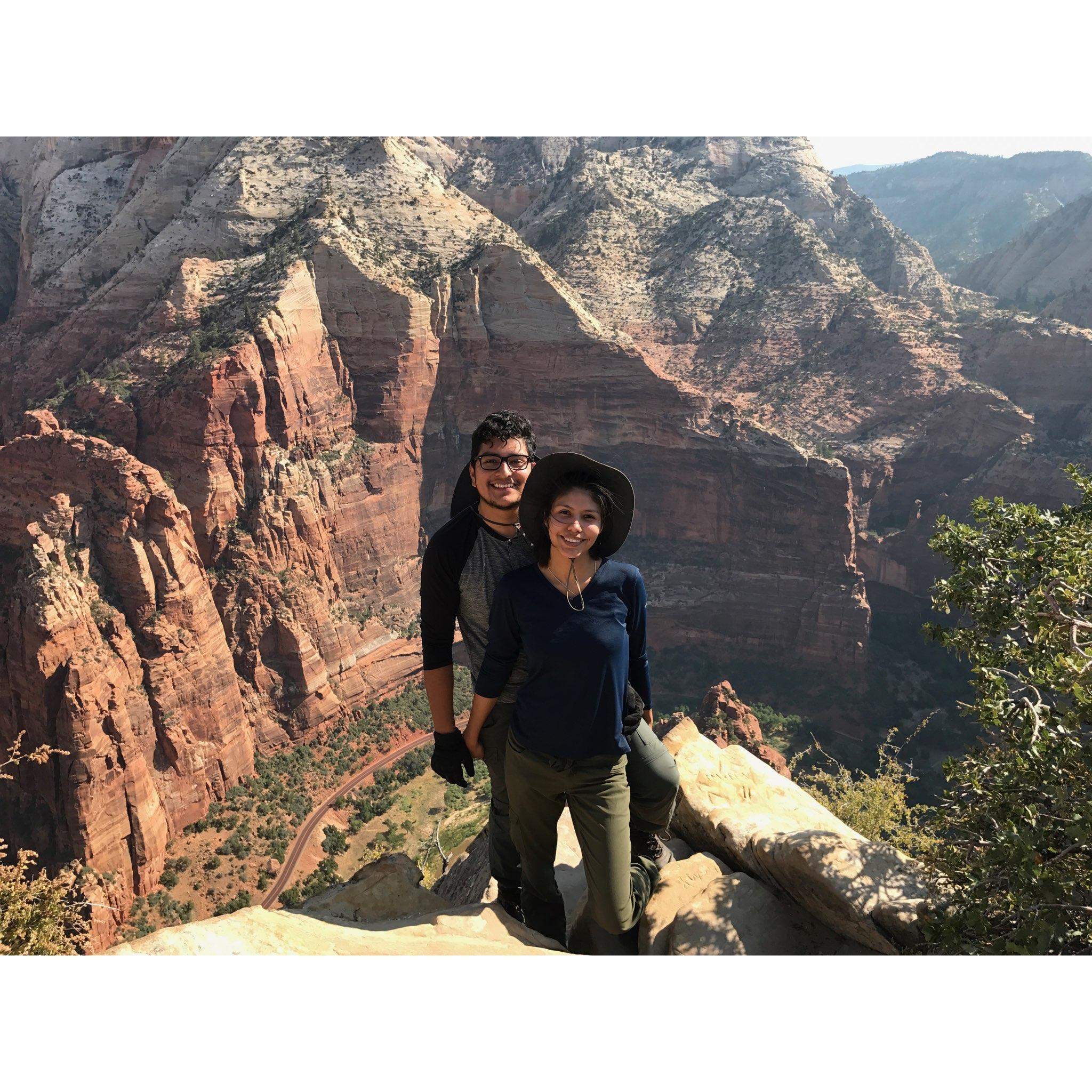 Hike to Angels Landing in Zion, UT
