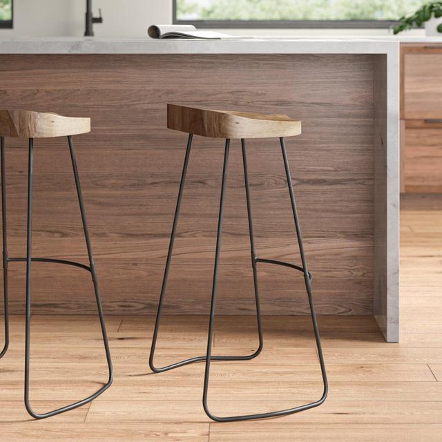 Crooke Solid Wood 29.75" Bar Stool