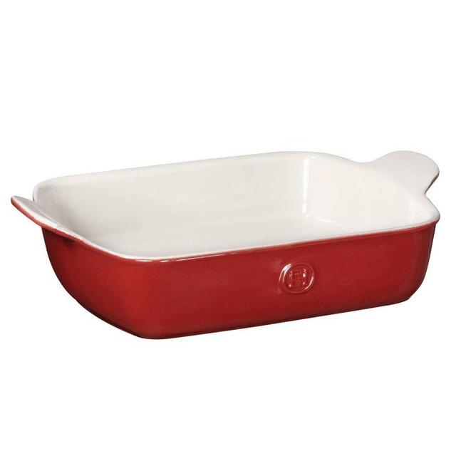Emile Henry 369620 Modern Classics Small Rectangular Baker 11x10, 11 x 8, Rouge Red