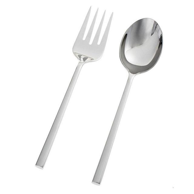 Luna Mirror Stainless Steel Serving Utensils, Set of 2