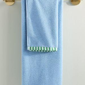The Sloane Stripe Trim Soft Cotton Towel Collection