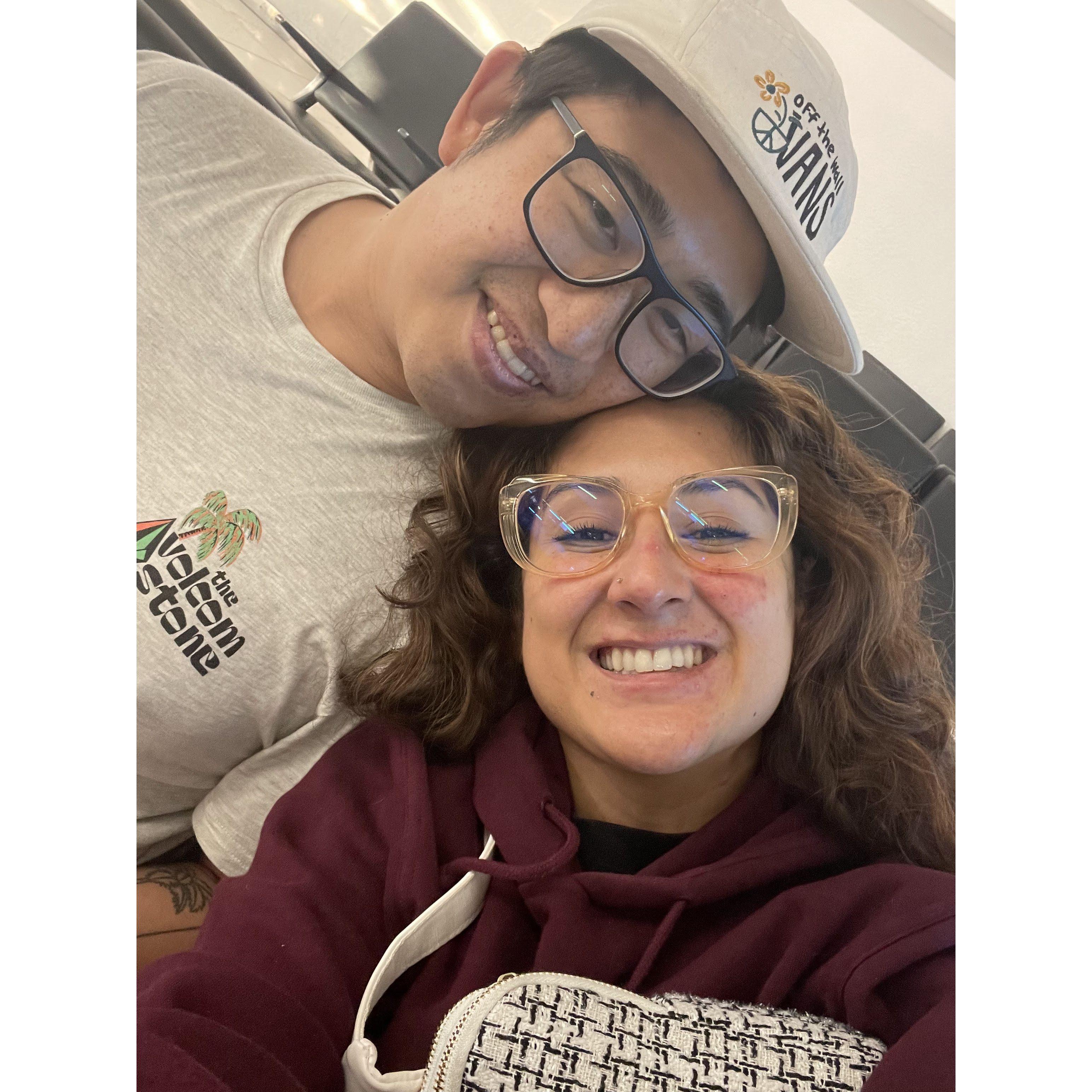 Our first photo together in Mexico City