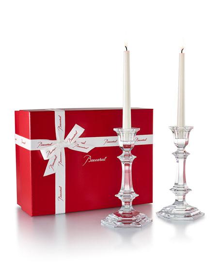 Baccarat Harcourt Candlestick Holders, Set of 2