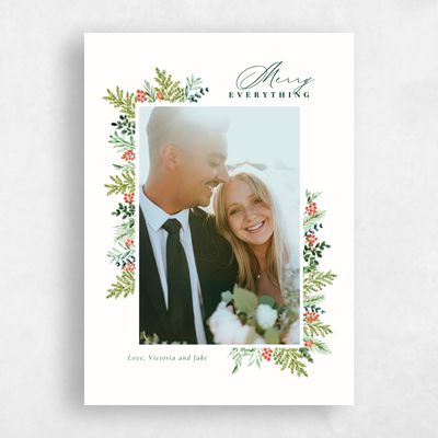 Green Standard Holiday Card - Juneau