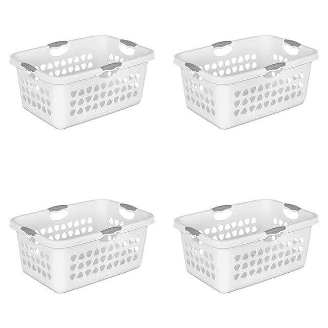 Sterilite 2 Bushel Ultra™ Laundry Basket White Set of 4