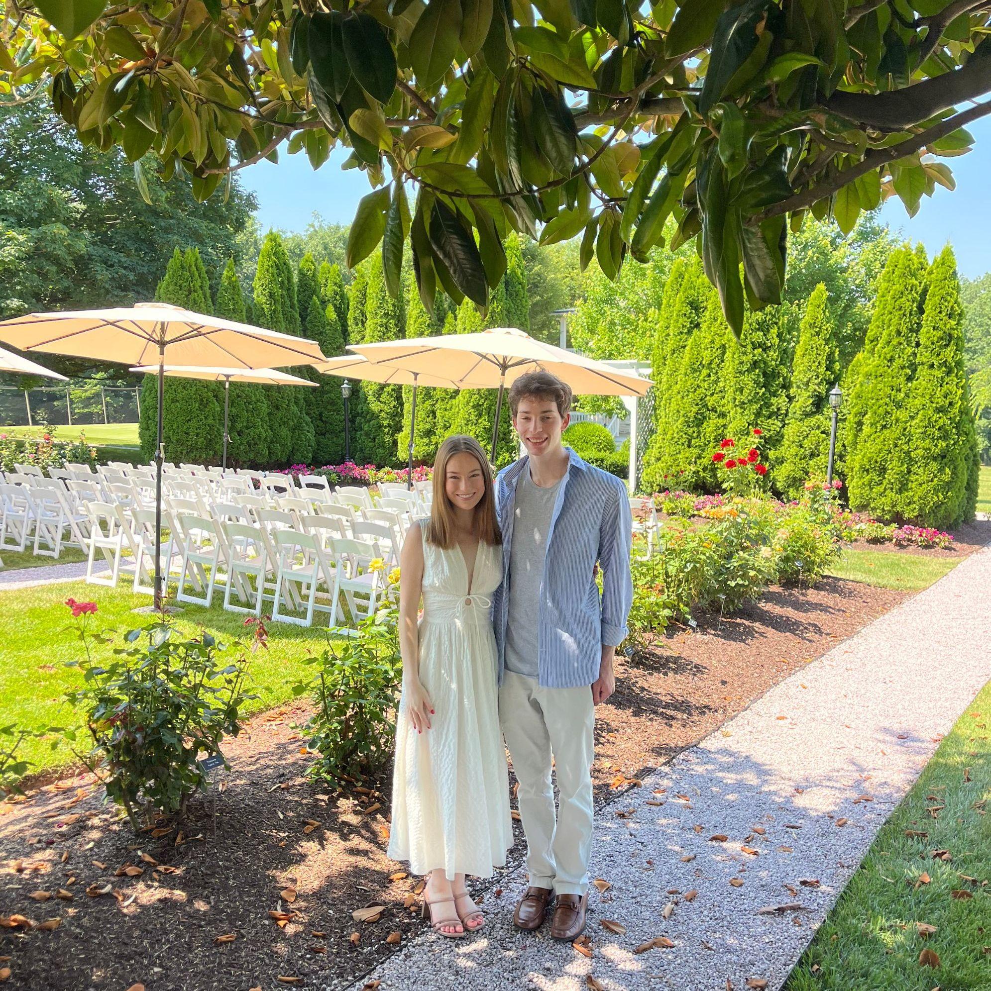 Saying "yes" to our wedding venue!