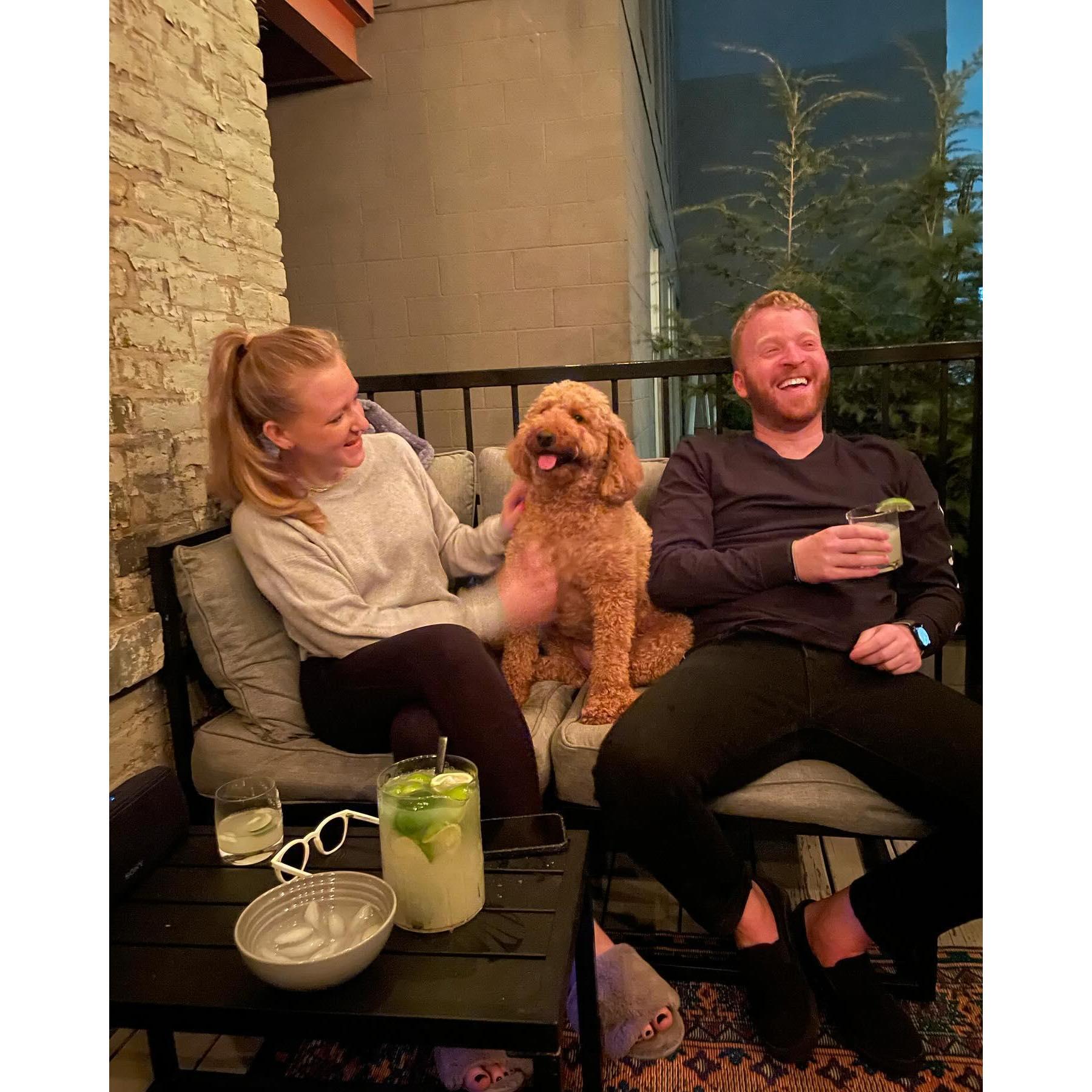 Hanging with our fav pal Murphy