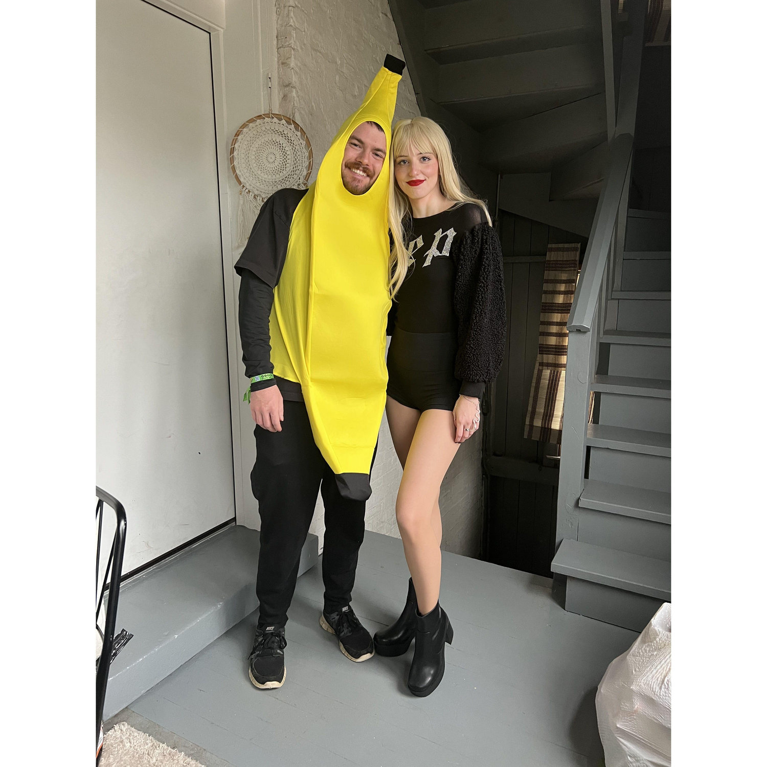 October 2023 - Banana and Rep era Taylor Swift (LWYMMD music video) take on Halloween! RIP Maddie's Eras Tour Rep snake bodysuit.