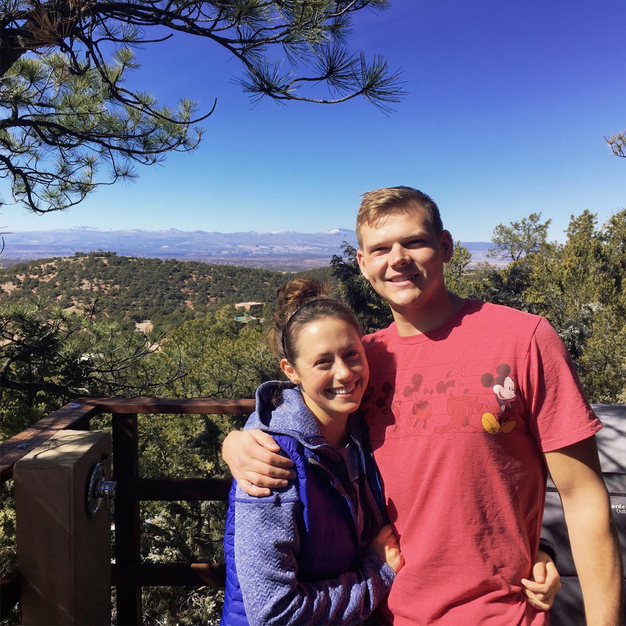 Santa Fe Mountains... post spa day. Sean secretly loves the spa.