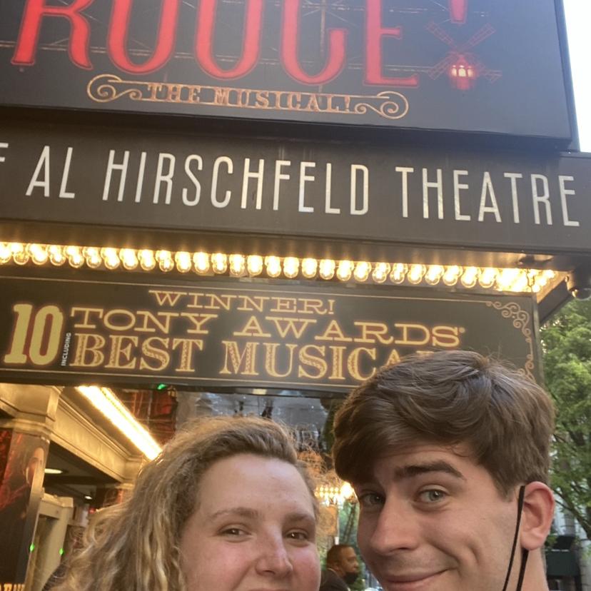 May, 2022 - To celebrate, they went to NYC to see Moulin Rouge and other amazing shows together!