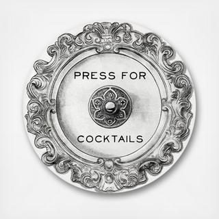 Press For Cocktails Circle Acrylic Art