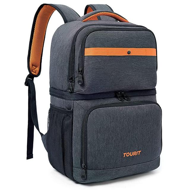TOURIT Backpack Cooler with Double Decks, Insulated Cooler Bag for Lunch,Waterproof Lightweight Backpack for Men to Camping, Picnic, Hiking, Beach Park