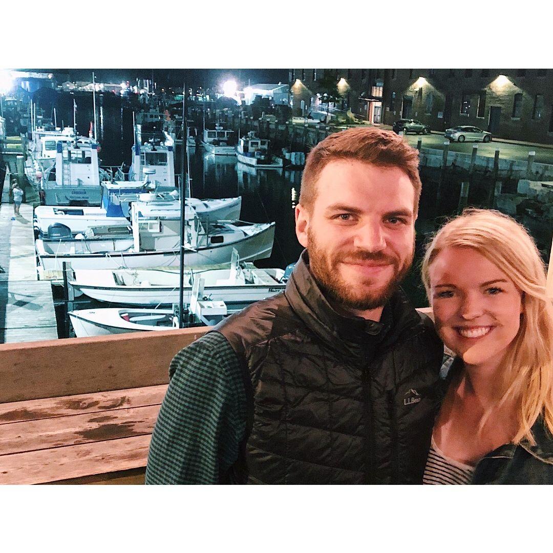 Our first photo together on our trip to Portland, ME. Instagram official here we come! 