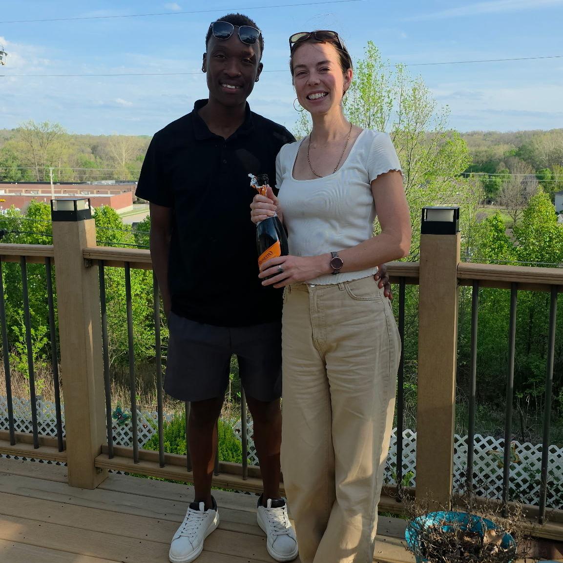 The day we closed on our first home!