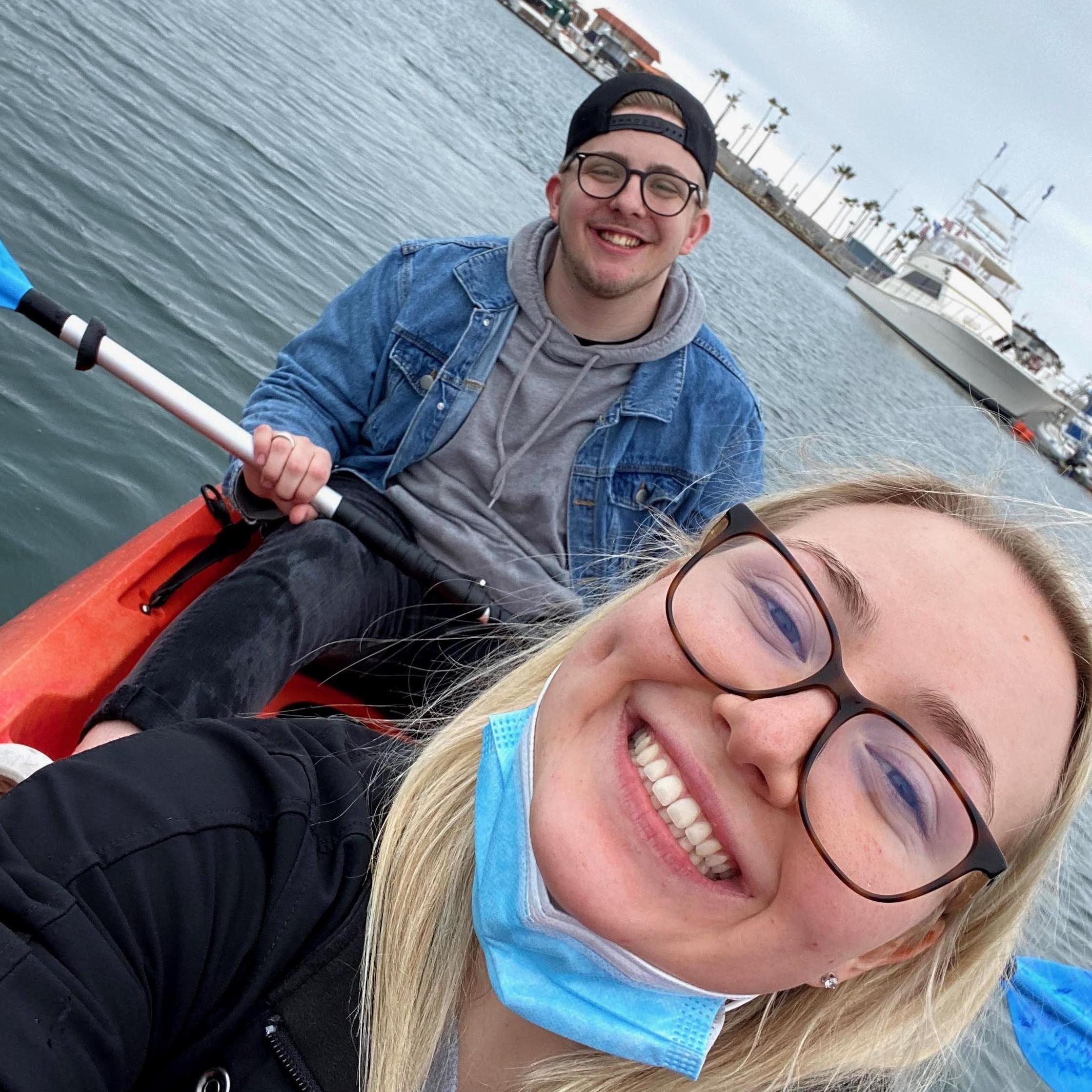Kayaking in cali in the cold