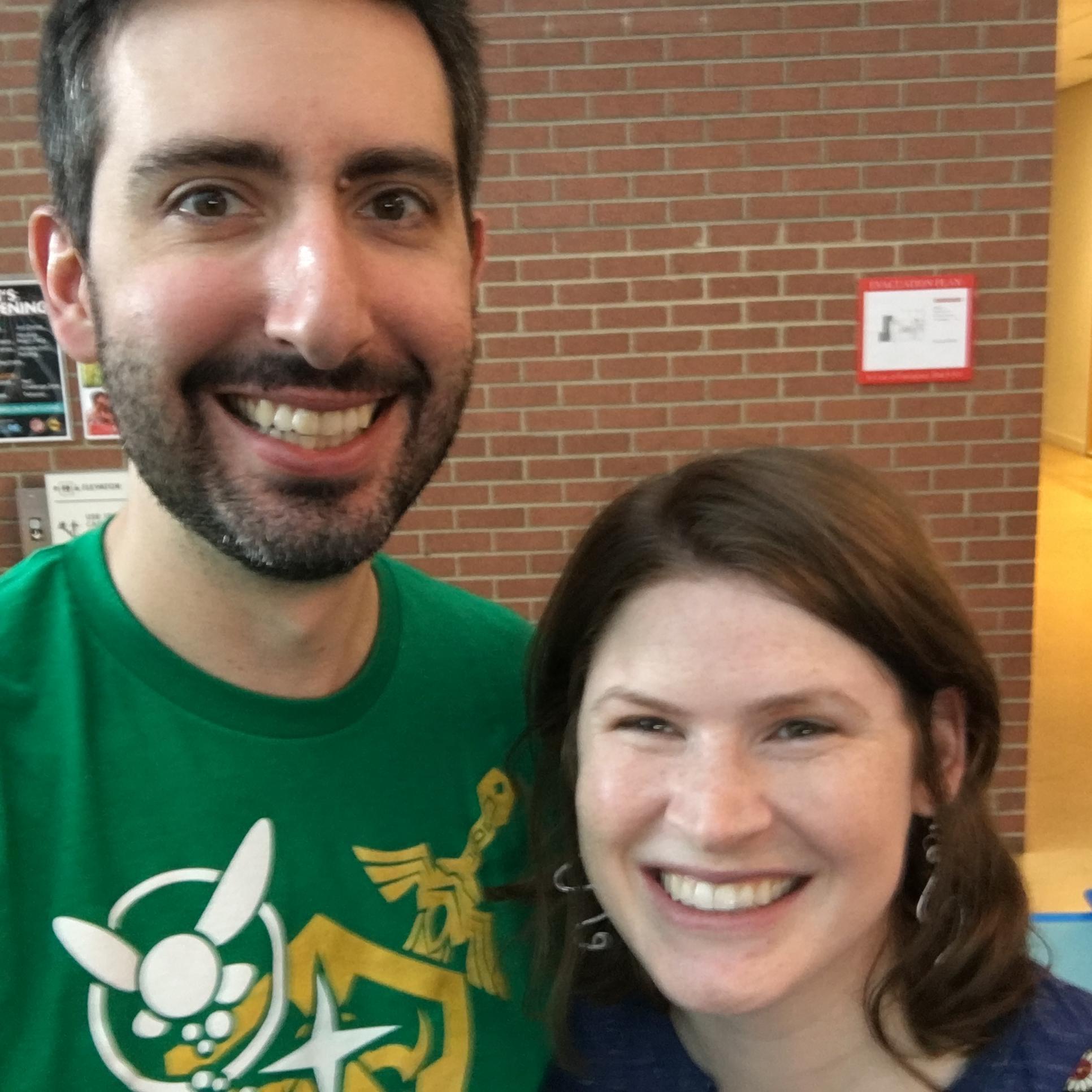 Eric and I having fun at the Marbles Museum.