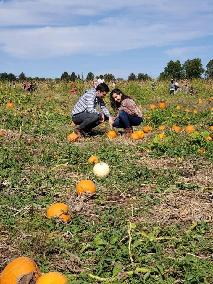 Fall is our favorite season, which is why we chose October to get married!
