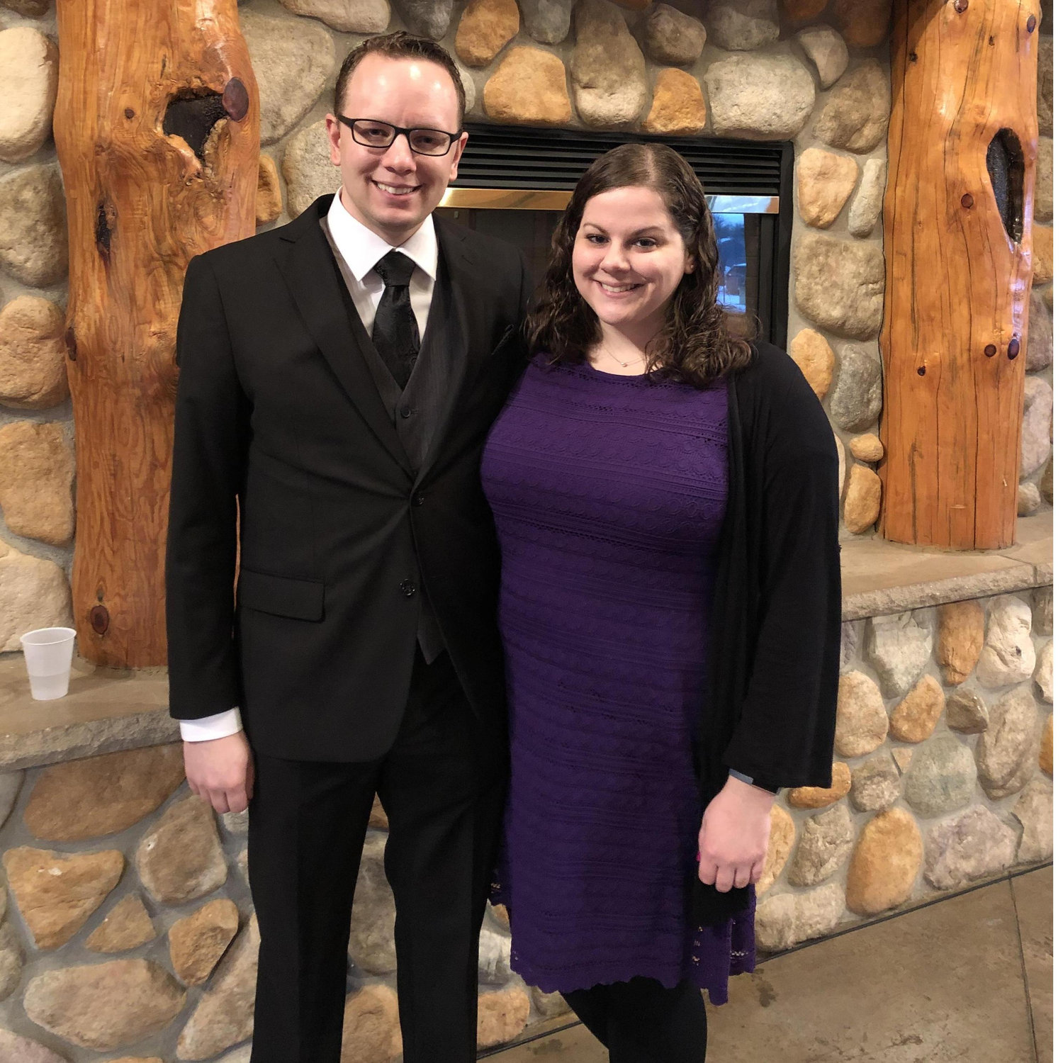 At Jessie & Tom's wedding 2019. John married his sister, and Ashley watched and supported it. Funny how English words are ;)