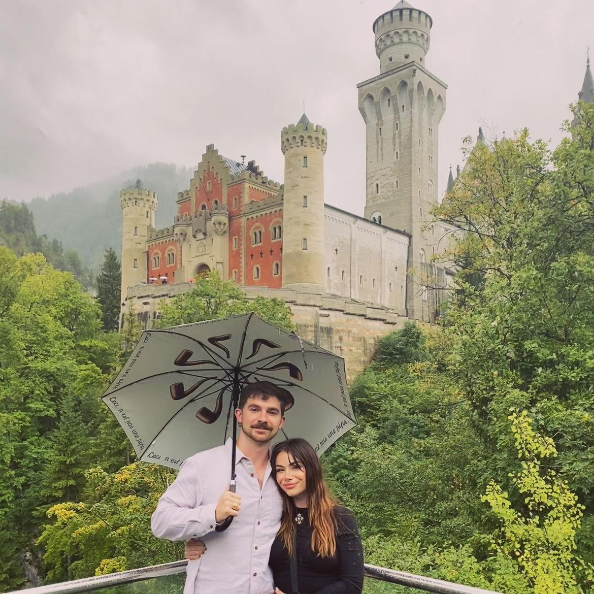 Jon proposed to me in the court yard of Neuschwanstein Castle!