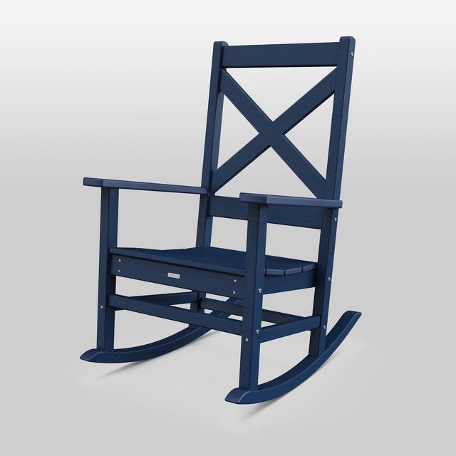 Shawboro POLYWOOD Patio Rocking Chair - Navy - Threshold™