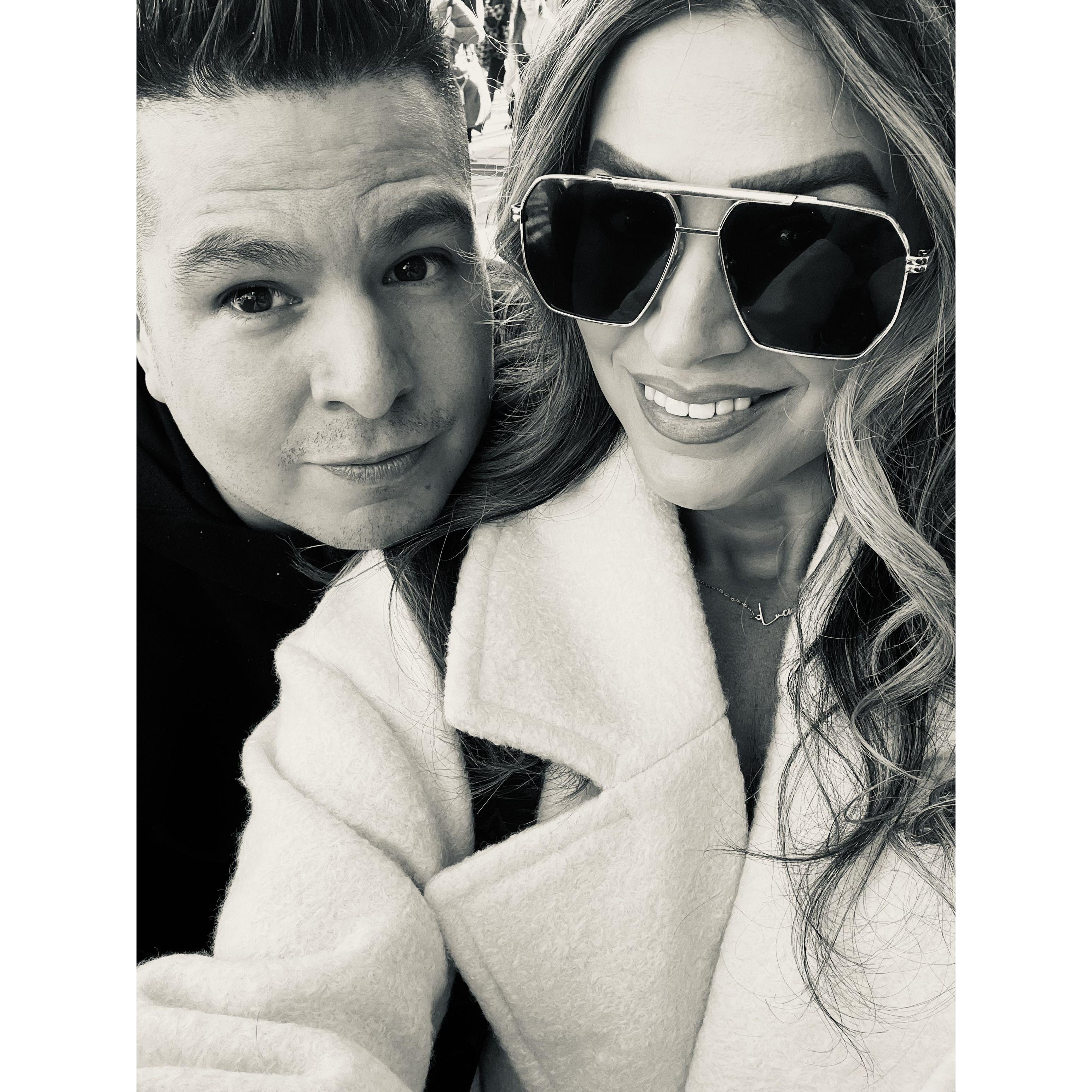 Enjoying the UK as an engaged couple...