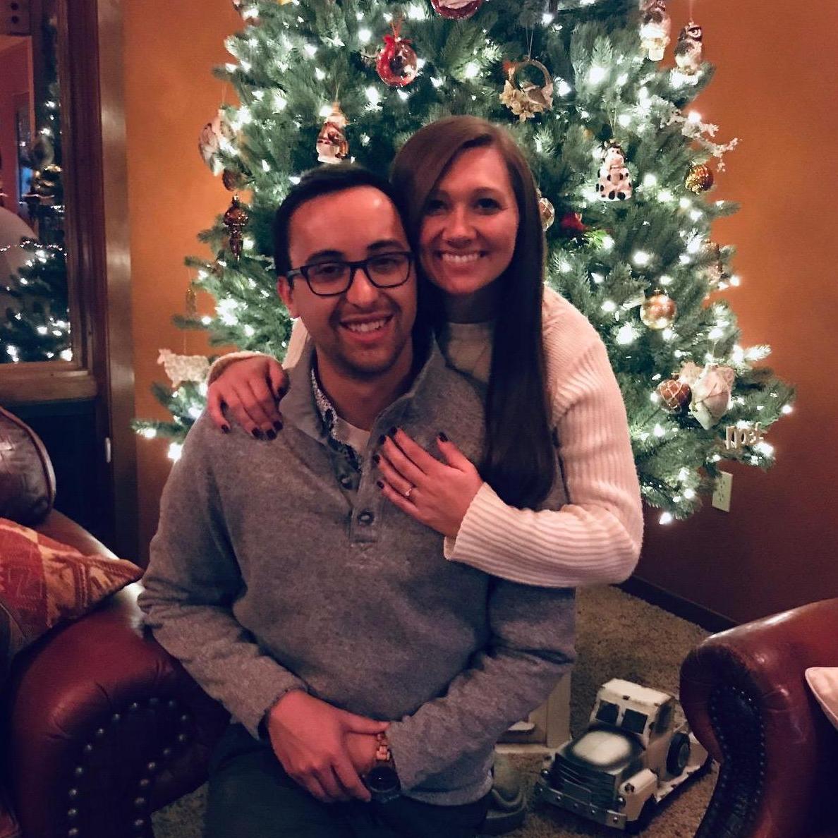 Our first Christmas as fiancés!! December 2019.