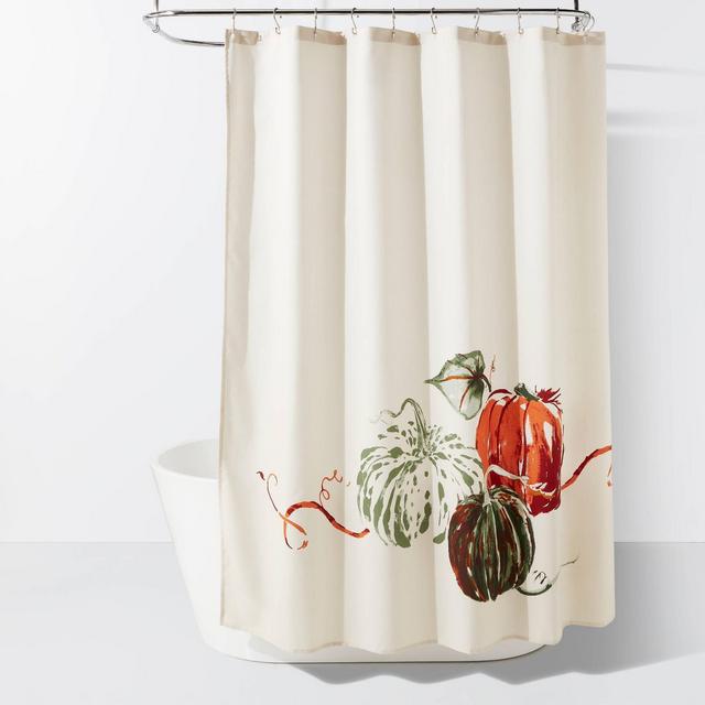 Harvest Pumpkin Shower Curtain Cream - Threshold™