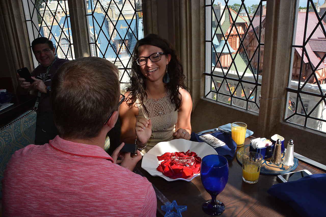 The Engagement in Cinderella’s Castle