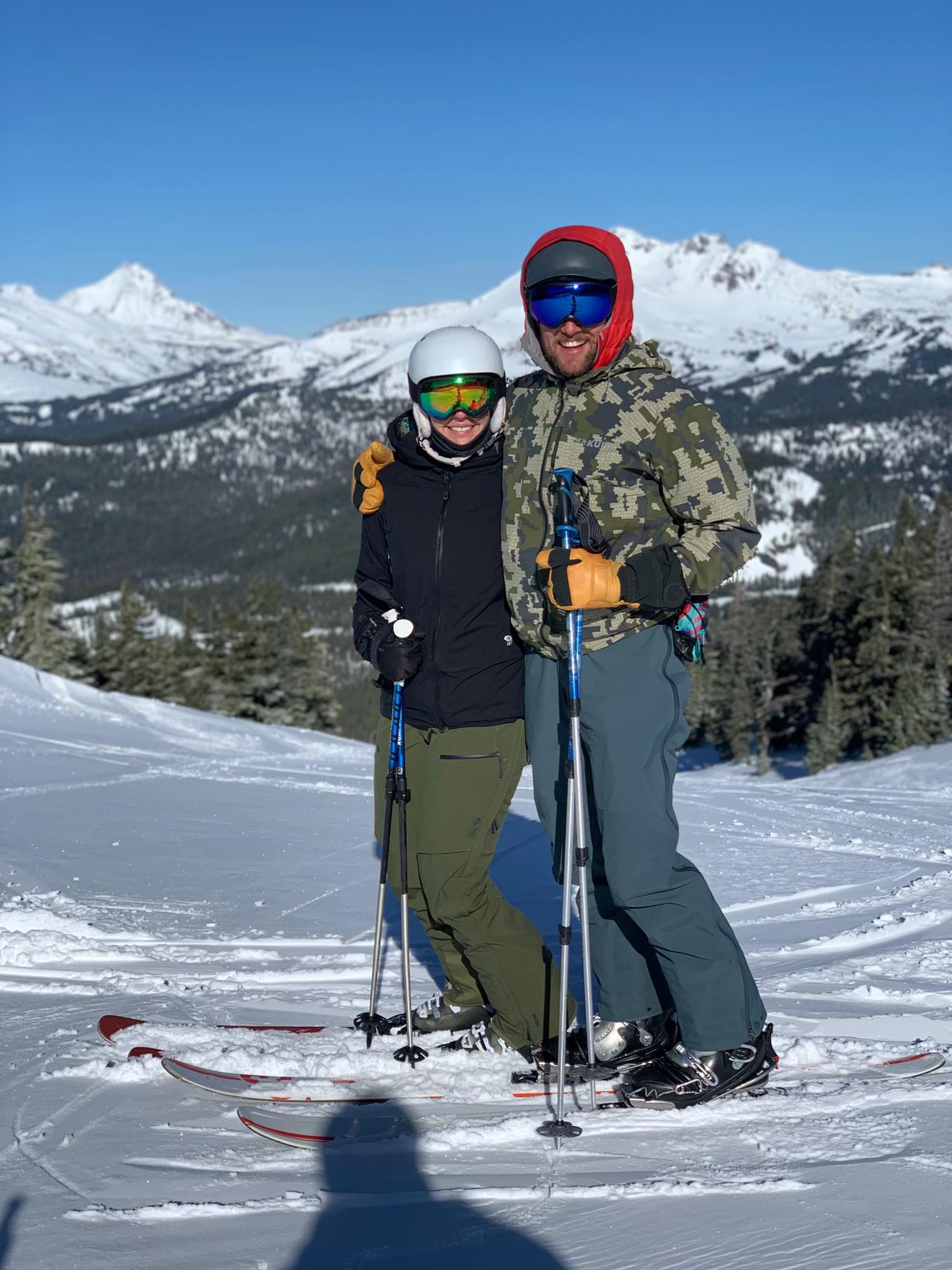 Skiing at our favorite spot in Oregon - Mt. Bachelor.