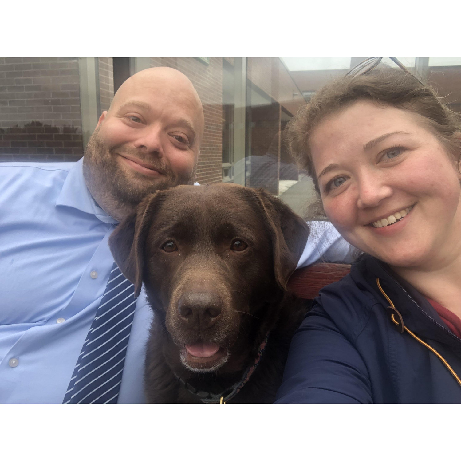 Family photo on the Lyndon campus