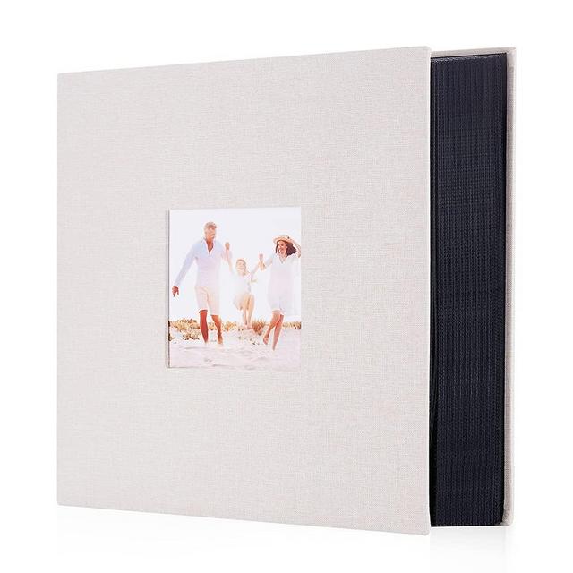 Artmag Fabric Photo Album 4x6 400 Large Capacity for Family Wedding Anniversary Linen Album Holds 400 Vertical Photos (400 Pockets, Beige)