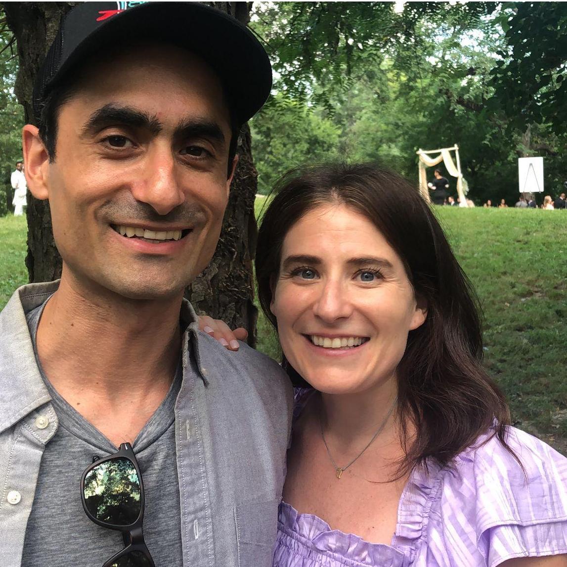 Celebrating our engagement in central park