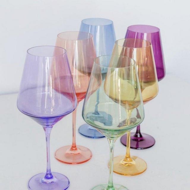 Estelle Colored Wine Stemware - Set of 6 {Mixed Set}